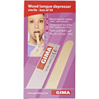 GIMA ref. 25511 Bajalenguas de madera de abedul- etériles- de un solo uso con evase individual- bordes lisos- 152 x 18 x…